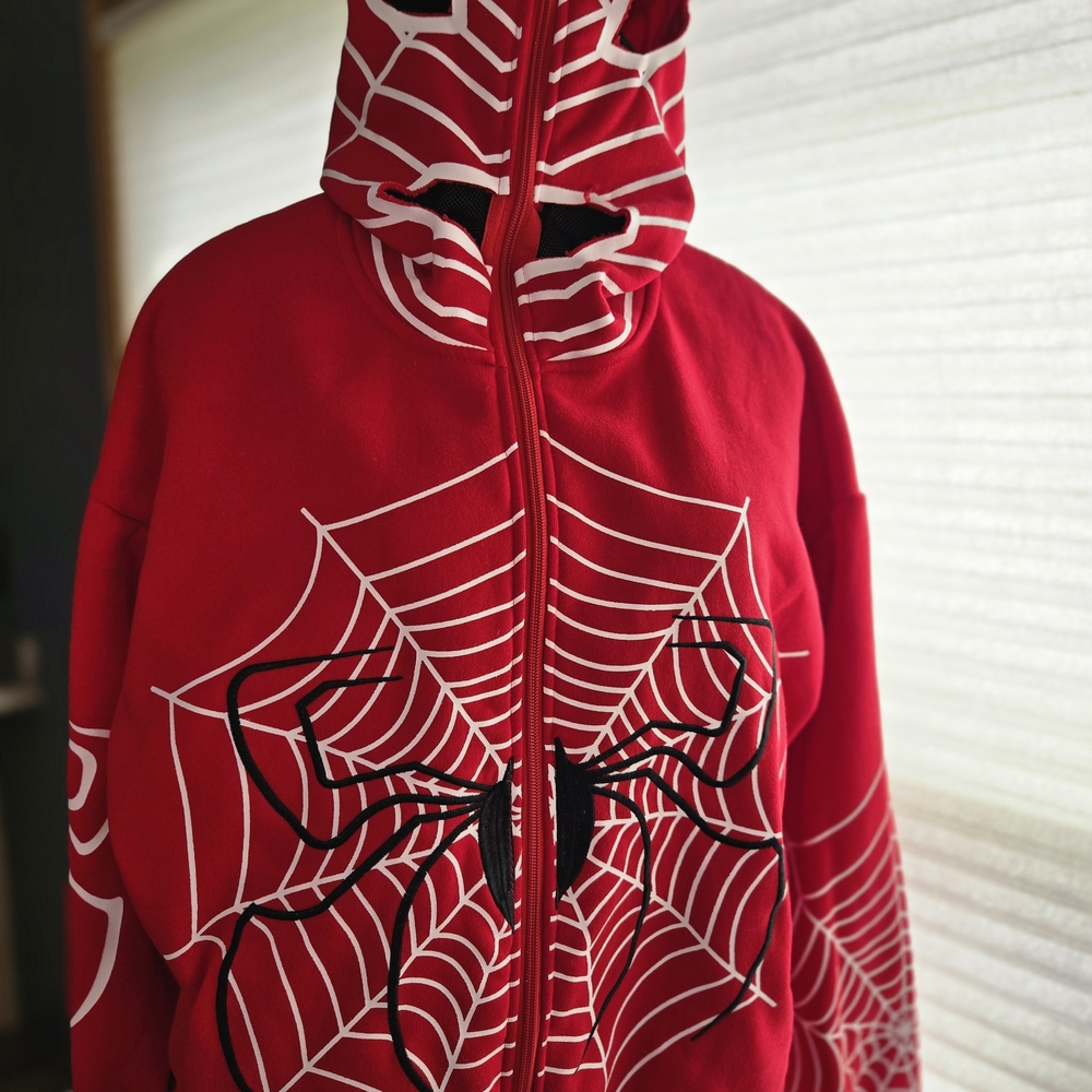 Spiderman Web Zip Up Hoodie